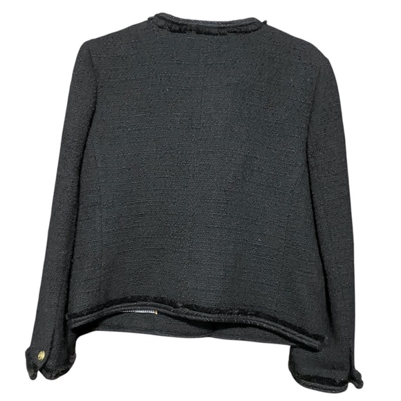 J. Crew Black Buckle Lady Blazer Size 10 Academia Work Office Chic Elegant Fall‎ - Picture 2 of 15